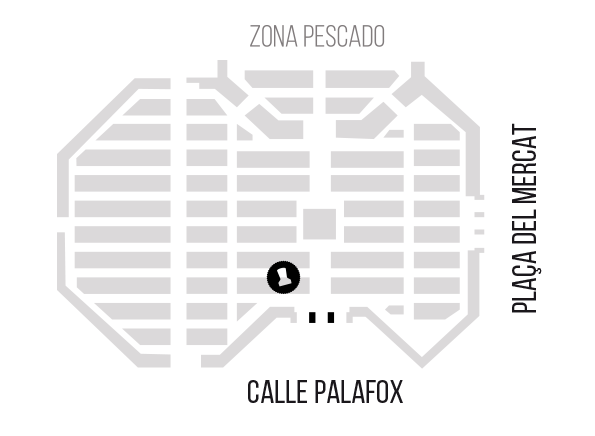 Plano del Mercat Central de Valencia